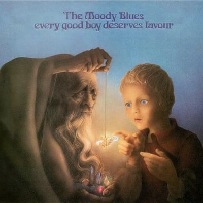 The Moody Blues - Every Good Boy Deserves Favour (Threshold, THS 5) · LP · W - Waddell Pressing