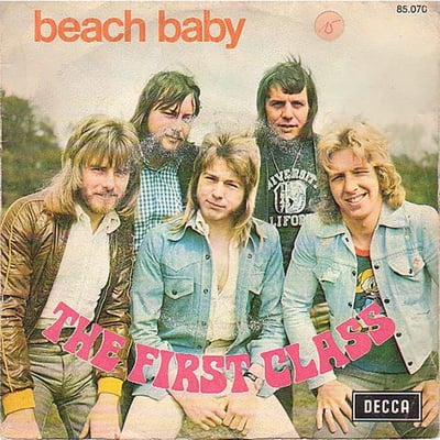 First Class - Beach Baby (UK Records, 5N 49022) · 7" · Terre Haute Pressing