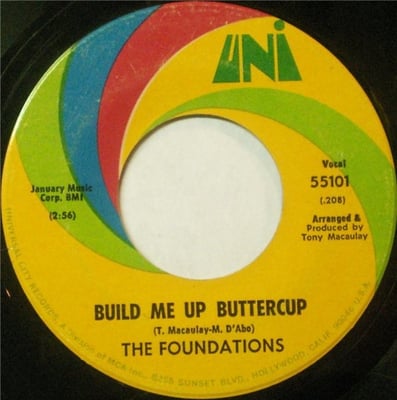 The Foundations - Build Me Up Buttercup / New Direction (UNI Records, 55101) · 7"