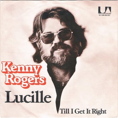 Kenny Rogers - Lucille / Till I Get It Right (United Artists Records, UA-XW929-Y) · 7" · Pitman Pressing