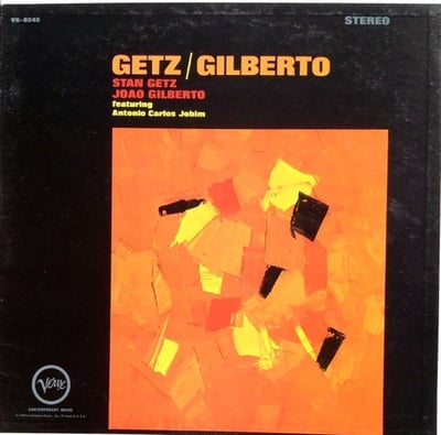 Stan Getz / João Gilberto Featuring Antonio Carlos Jobim - Getz / Gilberto (Verve Records, V-8545) · LP · MGM Pressing, Gatefold