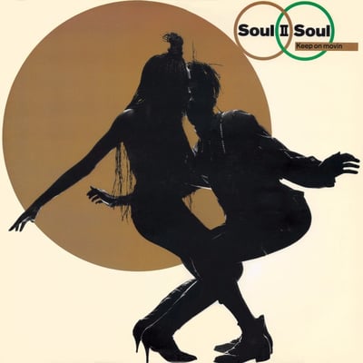 Soul II Soul - Keep On Movin (Virgin, 0-96556) · 12" · White Background Labels
