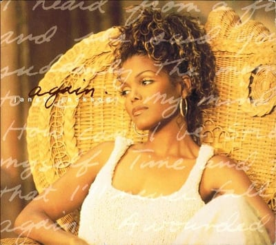 Janet Jackson - Again (Virgin, S7-17582) · 7" · Yellow