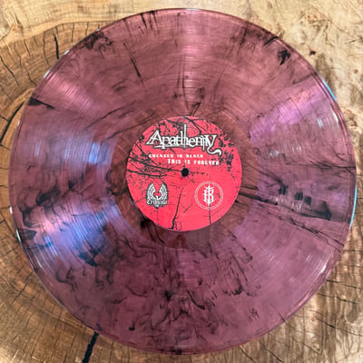 Apathemy - Encased In Black, This Is Forever (Tarnished Records, Clear Pink w/ Black Swirl, /100 copies, Swirls Of Spring)