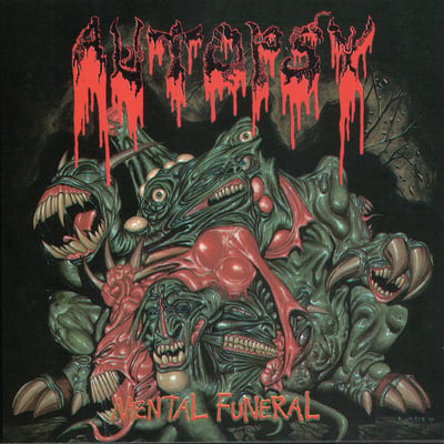 Autopsy - Mental Funeral (Peaceville, VILE 25L) · LP · Green Marbled · VG+/VG+ · Limited Edition