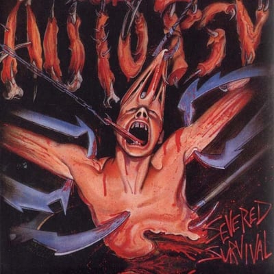 Autopsy - Severed Survival (Peaceville, VILELP267) · LP · Blue, Gatefold · NM/NM · Remastered, Reissue, Limited Edition, Numbered