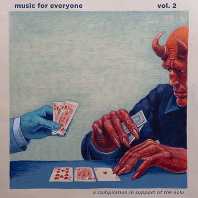Various - Music For Everyone Vol. 2 - A Compilation In Support Of The ACLU (Born Losers Records, BLR150) • 2xLP, Album, Comp, Oxb