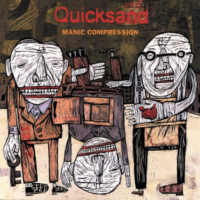 Quicksand (3) - Manic Compression (Iodine Recordings, IOD-90) • LP, Album, RE, RM, Yel