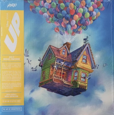 Michael Giacchino - Up - Original Motion Picture Soundtrack (Mondo (3), Walt Disney Records, Pixar, MOND-246, D003829301) • 2xLP, Album, Ltd, RE, RM, Blu