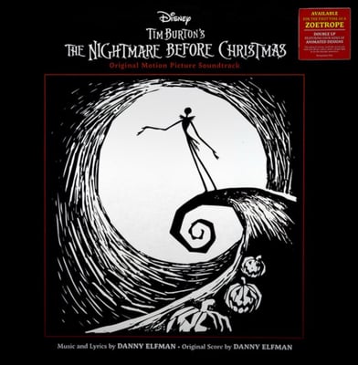 Danny Elfman - Tim Burton's The Nightmare Before Christmas (Original Motion Picture Soundtrack) (Walt Disney Records, D004303001) • 2xLP, Pic, RE, Zoe