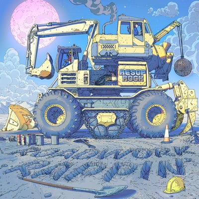 Aesop Rock - Roadwork Rappin' (Rhymesayers Entertainment, 826257039415) • 7", Shape, Single, Pic, Die