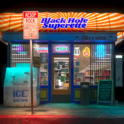 Aesop Rock - Black Hole Superette (Rhymesayers Entertainment, RSE0411-1) • 2xLP, Album, Bla