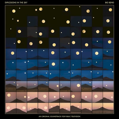 Explosions In The Sky - Big Bend (An Original Soundtrack For Public Television) (Temporary Residence Limited, Temporary Residence Limited, TRR369LP, TRR369LP-C2) • 2xLP, Album, Ltd, Blu