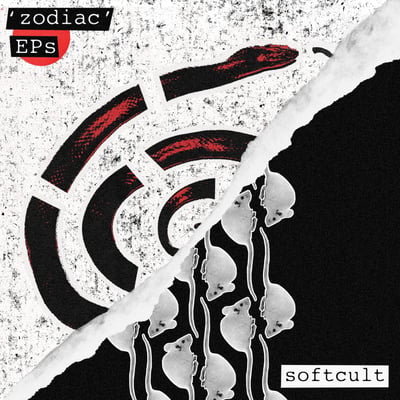 Softcult - 'Zodiac' EPs (Easy Life Records (3), ELIFE032VR) • 12", Comp, Ltd, RP, Red