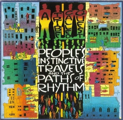 A Tribe Called Quest - People's Instinctive Travels And The Paths Of Rhythm (Jive, 01241-41331-1) · 2xLP · NM/VG+ · Reissue, Remastered