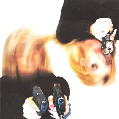 Living Weapon - Paradise (Closed Casket Activities, CCA097) · 7" · White & Cyan Blue Merge