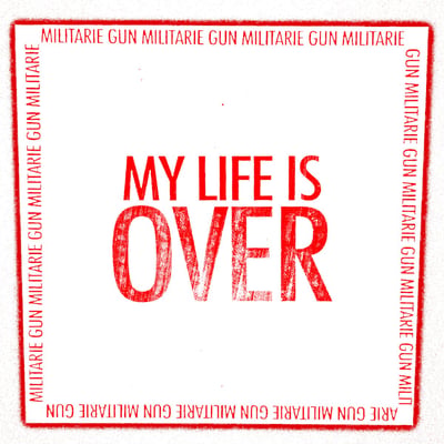 Militarie Gun - My Life Is Over (Convulse Records, CONVR17) · 7" · Pink · Repress