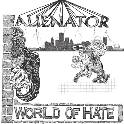 Alienator - World Of Hate (Convulse Records, CONVR48) · 7"