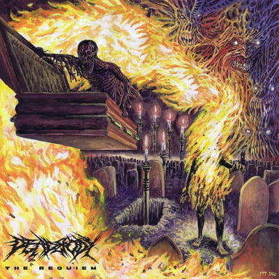 DeadBody - The Requiem (Closed Casket Activities, CLCR109-1) · LP · Metallic Gold, Neon Purple & Black Mix · Limited Edition