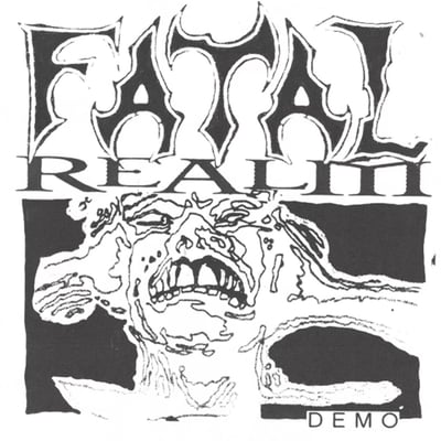 Fatal Realm - Demo (Daze, DAZEBRUTAL03) · 12" · Red Inside Ultra Clear W/ Black Splatter