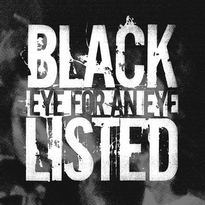 Blacklisted - Eye For An Eye (Deathwish, DW217v-2) · 7" · Red / White / Blue