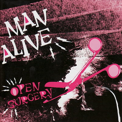 Manalive - Manalive (Dropping Bombs, none) · 7" · White w/ Screenprinted B-Side
