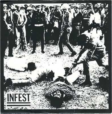 Infest - Mankind (Deep Six Records, DS51) · 10" · Reissue