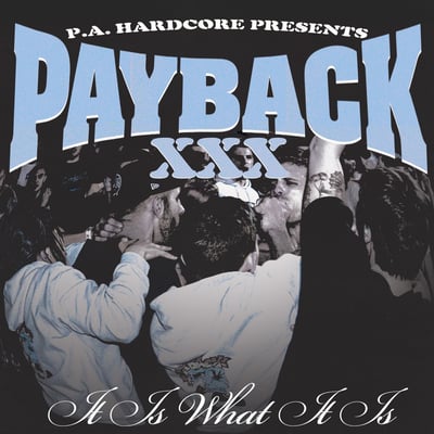 Payback - It Is What It Is (From Within Records, FWR-001SCENE) · LP · Blue/White with Black Splatter
