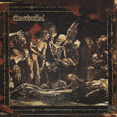 Disembodied - Transfiguration (Good Fight Music, GFM050) · 3xLP · Orange Fluorescent / Gold Metallic / Clear With Green Swirl · Limited Edition, Remastered