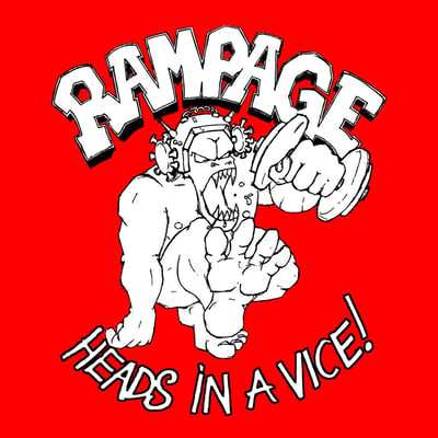 Rampage - Heads In A Vice! (Lockin' Out Records, LOR009) · 7" · White