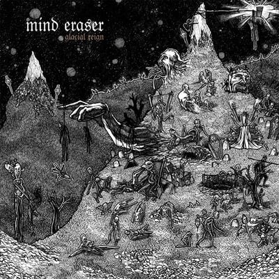 Mind Eraser - Glacial Reign (Painkiller Records, PKR-013) · LP · Clear · Repress