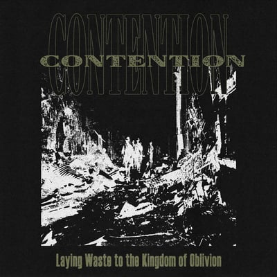 Contention - Laying Waste To The Kingdom Of Oblivion (The Coming Strife Records, TCS 052) · 12" · Militant Drab Green