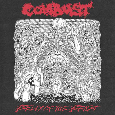 Combust - Belly Of The Beast (Triple-B Records, TBR-217) · LP · Cloudy Black Ice