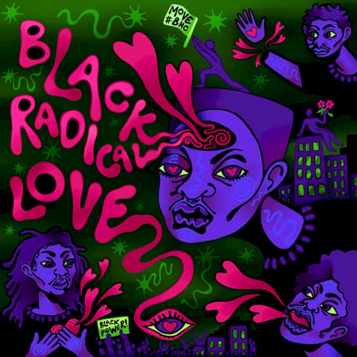 Move - Black Radical Love (Triple-B Records, TBR: 187) · 12" · Neon Green Inside Ultra Clear w/ Neon Pink Splatter