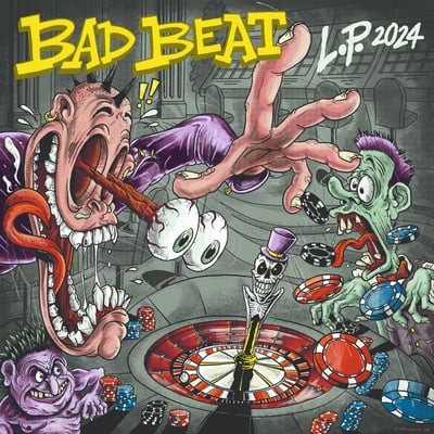Bad Beat - L.P. 2024 (Triple-B Records, TBR-205) · LP · Doublemint Green & Purple Swirl w/ Red Splatter · Limited Edition
