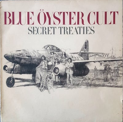 Blue Öyster Cult - Secret Treaties (Columbia, PC 32858) · LP · Reissue