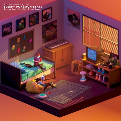 Various - Video Game LoFi: Sleepy Pokémon Beats (Curaga Records, CURE-0132-V-RSD) · LP · Record Store Day