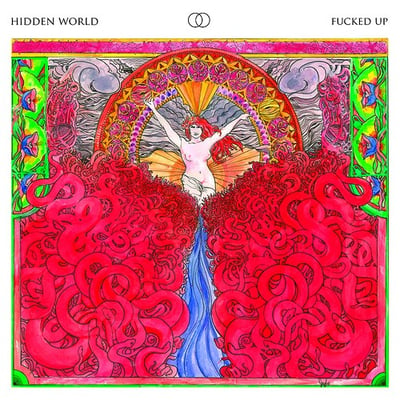 Fucked Up - Hidden World (Get Better Records, GBR-148) · 2xLP · Hot Pink/Orange Galaxy Swirl · M/M · Limited Edition, Repress