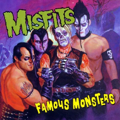 Misfits - Famous Monsters (Roadrunner Records, 8122780629) · LP · Green & Purple · VG+/G+ · Record Store Day, Limited Edition, Reissue