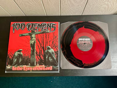 100 Demons - In The Eyes Of The Lord (A389 Recordings, A389-151) · LP · Blood/Night Smash · Reissue