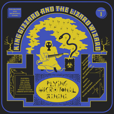 King Gizzard And The Lizard Wizard - Flying Microtonal Banana (Explorations Into Microtonal Tuning Volume 1) (ATO Records, FLT-028) · LP · Gold With Blue Splatter · NM/NM