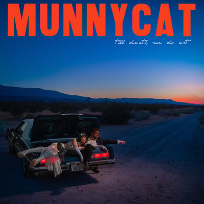 Munnycat - till death we do art - Split Red Blue Transparent VINYL LP (My Cat Records (independent, self-released), MYCT1213917.1) · LP · NM/NM