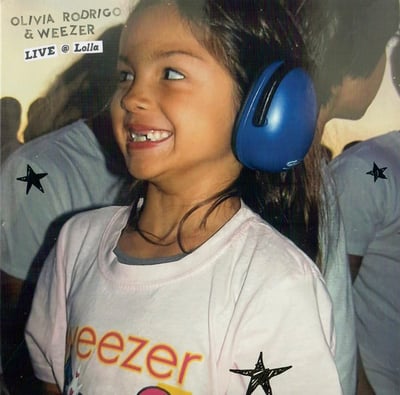Olivia Rodrigo & Weezer - Live @ Lolla (Geffen Records, 602488007375) · 7" · Blue · NM/NM · Limited Edition