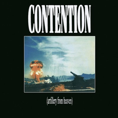 Contention - Artillery From Heaven (Daze, DAZE084) · LP · Cobalt Blue Bomb Smash · Repress