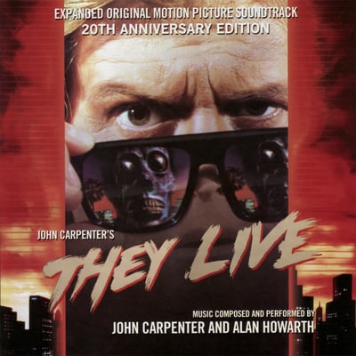 John Carpenter And Alan Howarth - They Live (Death Waltz Recording Company, DW130) · LP · Reverse Purple and Blue Splatter (Formaldehyde Face) · Reissue
