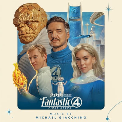 Michael Giacchino - The Fantastic Four: First Steps (Hollywood Records, D004760721) · 7" · Blue [Galactic Blue Translucent]