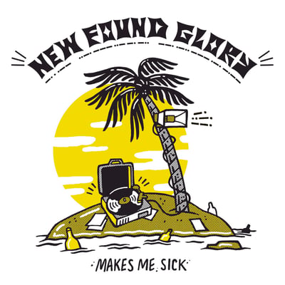 New Found Glory - Makes Me Sick Again (Hopeless Records, HR2483-1) · LP · Blue With Yellow Splatter · Limited Edition, Reissue