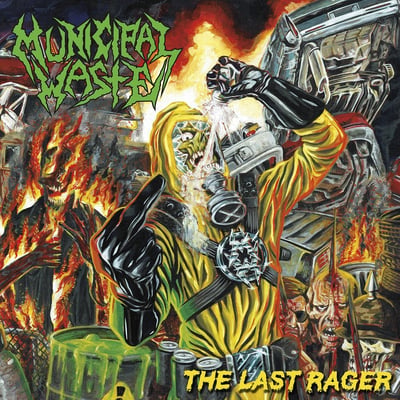 Municipal Waste - The Last Rager (Nuclear Blast, NB 5169) · 12" · Yellow With Blue Splatter · Limited Edition