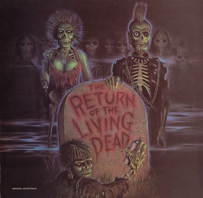 Various - The Return Of The Living Dead - Original Soundtrack (Real Gone Music, RGM-0379) · LP · Clear w/ Blood Red Splatter · Limited Edition, Reissue