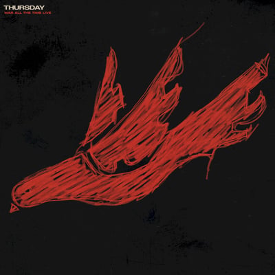 Thursday - War All The Time Live (Velocity Records, VEL059) · 2xLP · Red Opaque w/ Black Splatter · Limited Edition